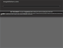 Tablet Screenshot of megabitshare.com